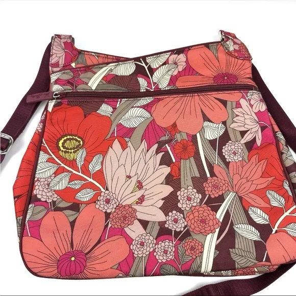 NEW Vera Bradley Crossbody Bag Bohemian Blooms Canvas Handbag - Picture 3 of 4